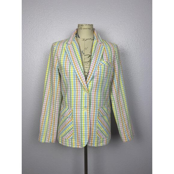 Paula Brooks Original Jackets & Blazers - Vintage Paula Brooks Original Plaid Blazer